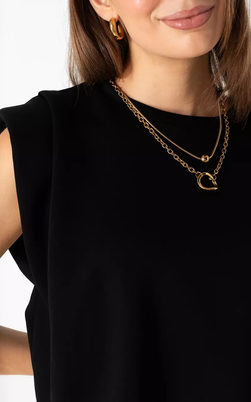 Sleeveless top Black