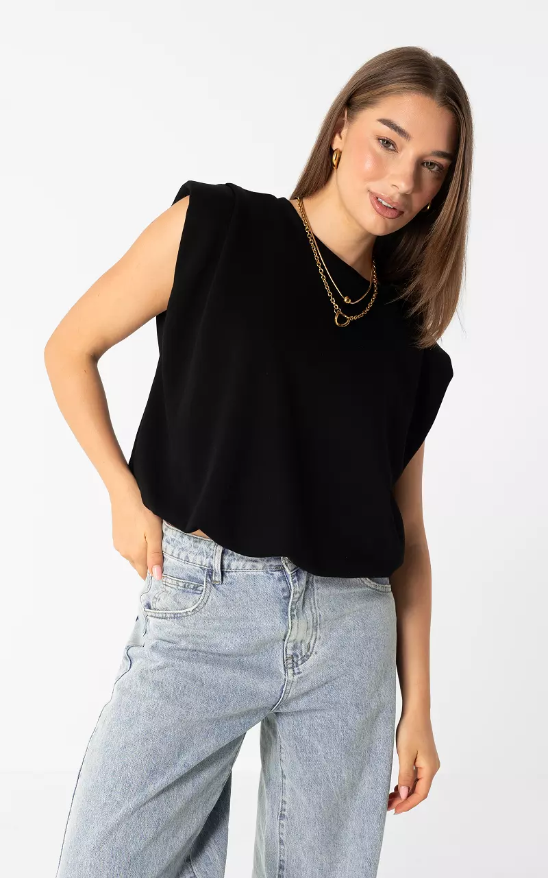 Sleeveless top Black