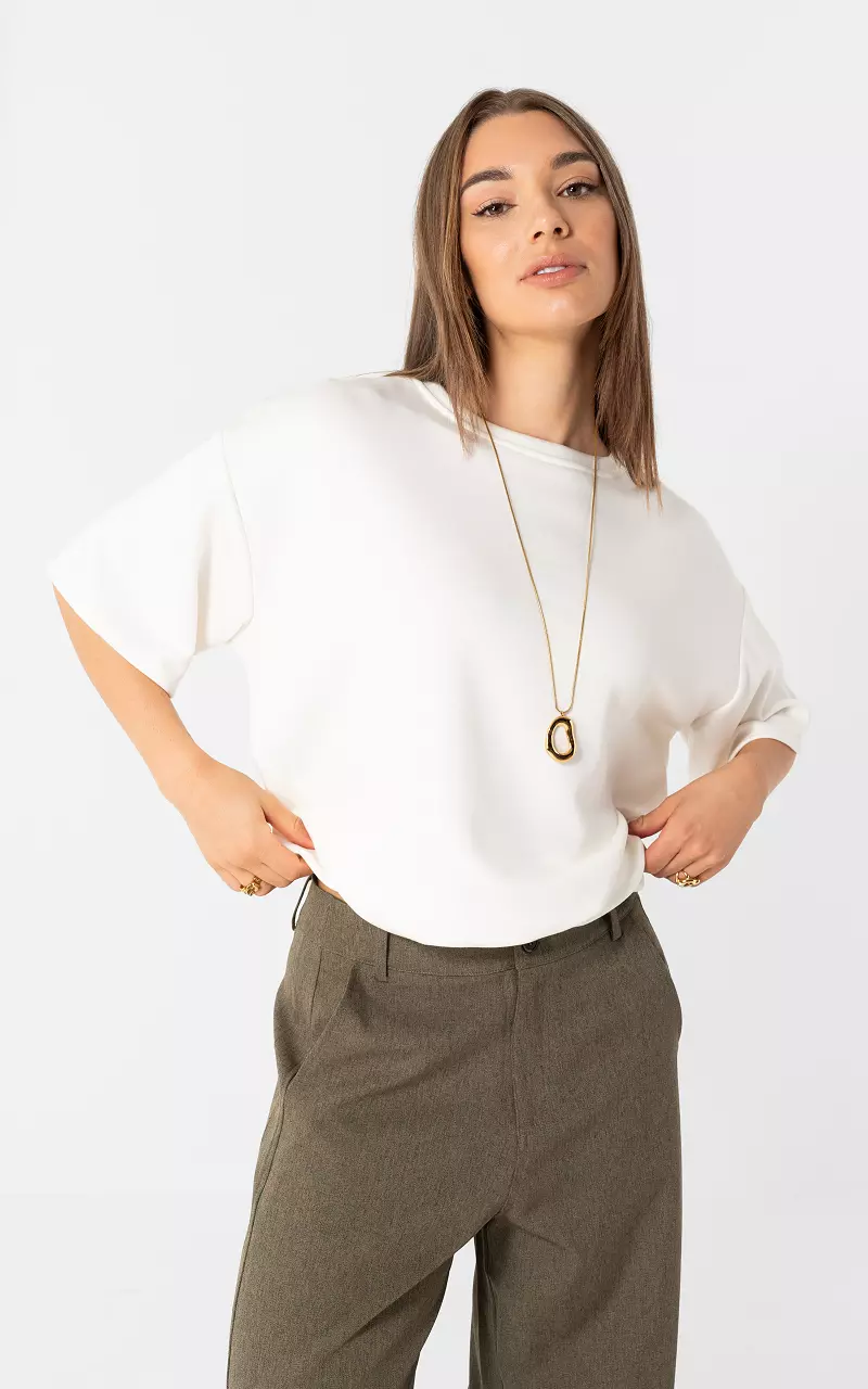 Balloon shirt Wit