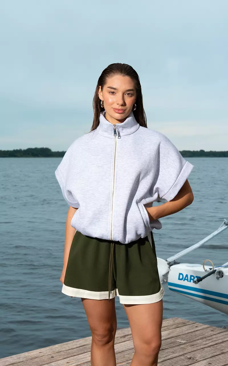 Sweater with high neck Light Grey