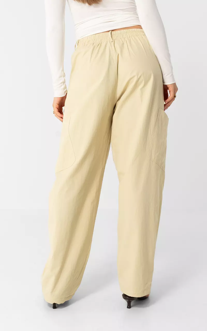 Cargo Hose mit elastischem Bund Beige