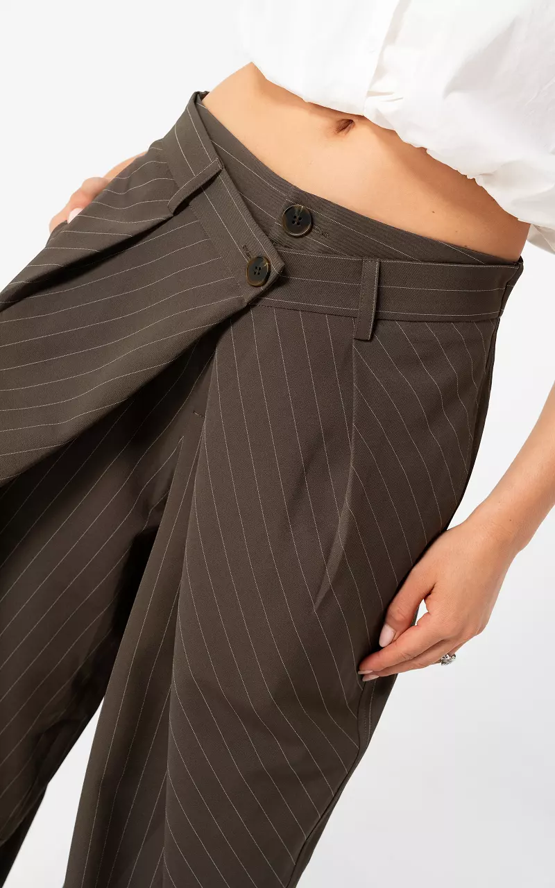 Wickelhose Braun Weiß