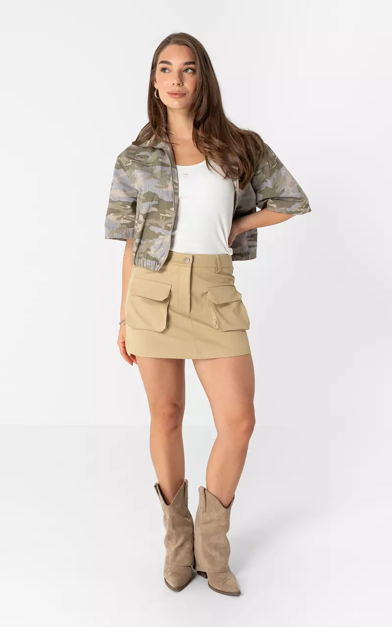 Cargo skirt Beige