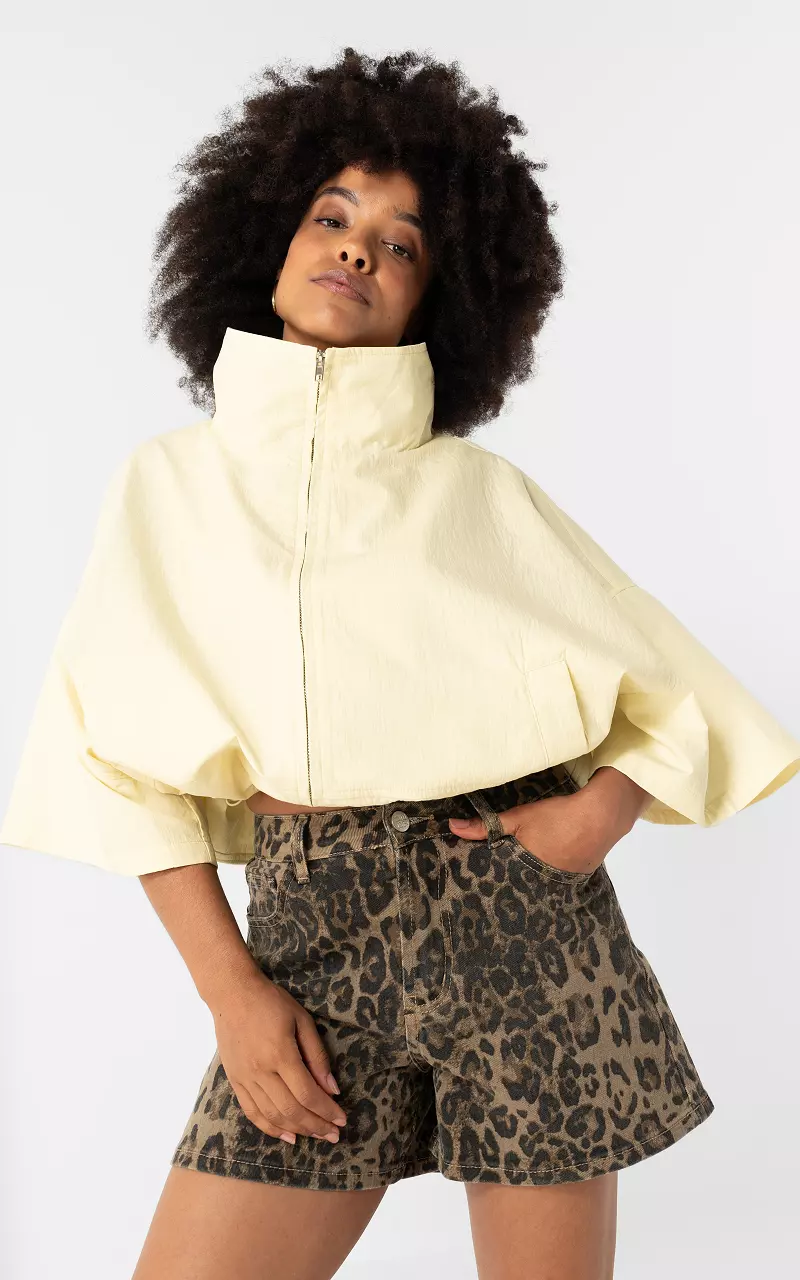 Adjustable jacket Lichtgeel