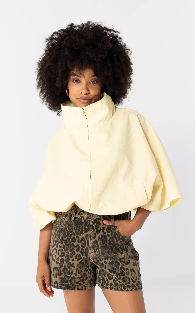 Adjustable jacket Lichtgeel