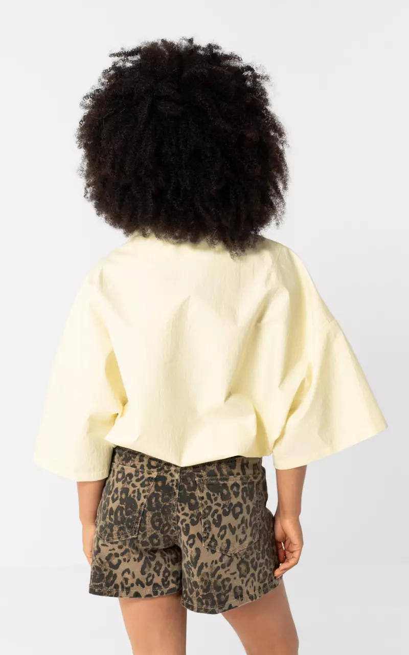 Adjustable jacket Lichtgeel