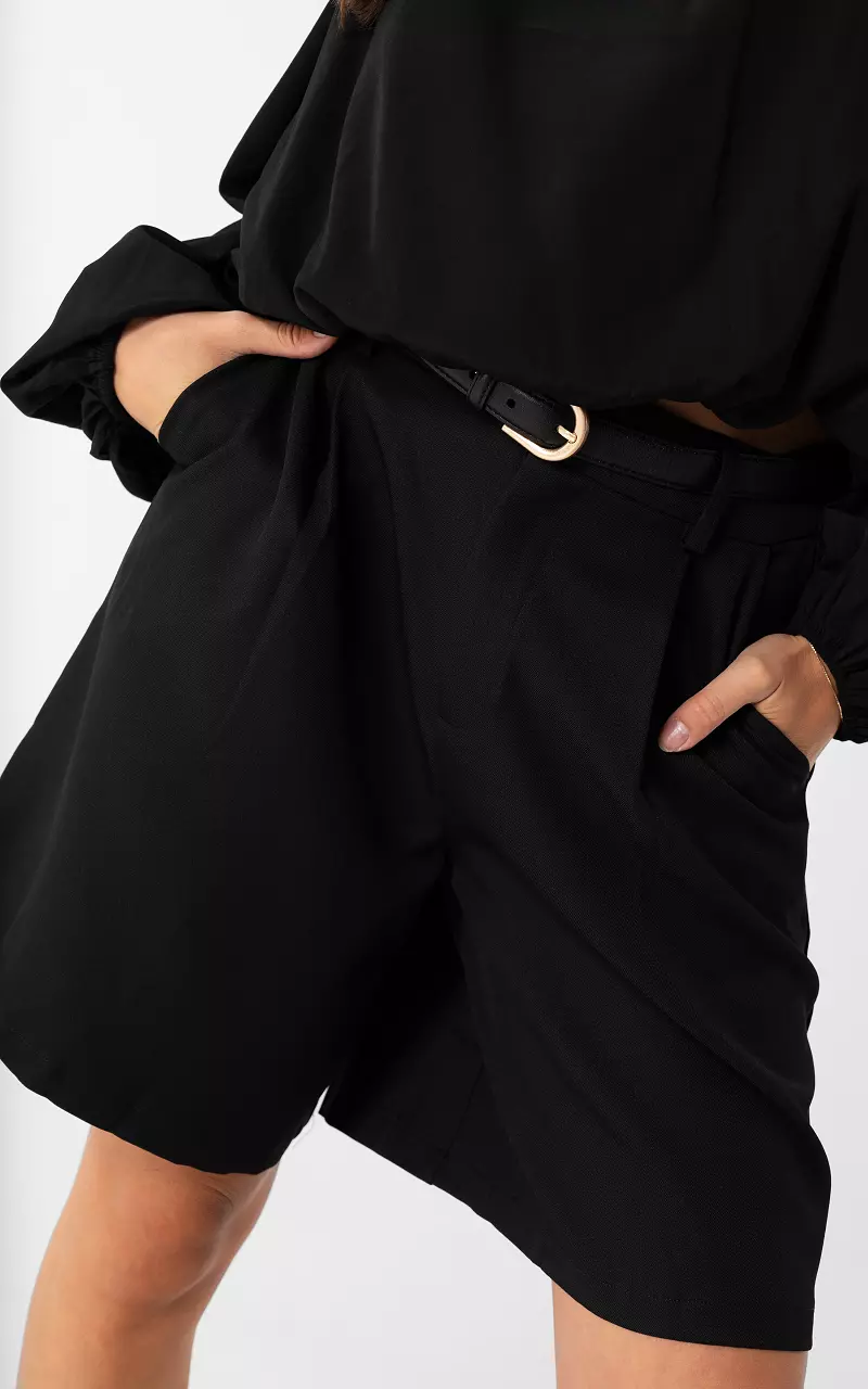 Bermuda pantalon Zwart
