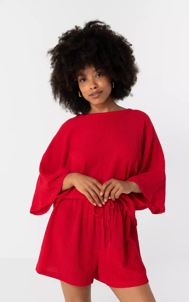 Stretch shirt Rood