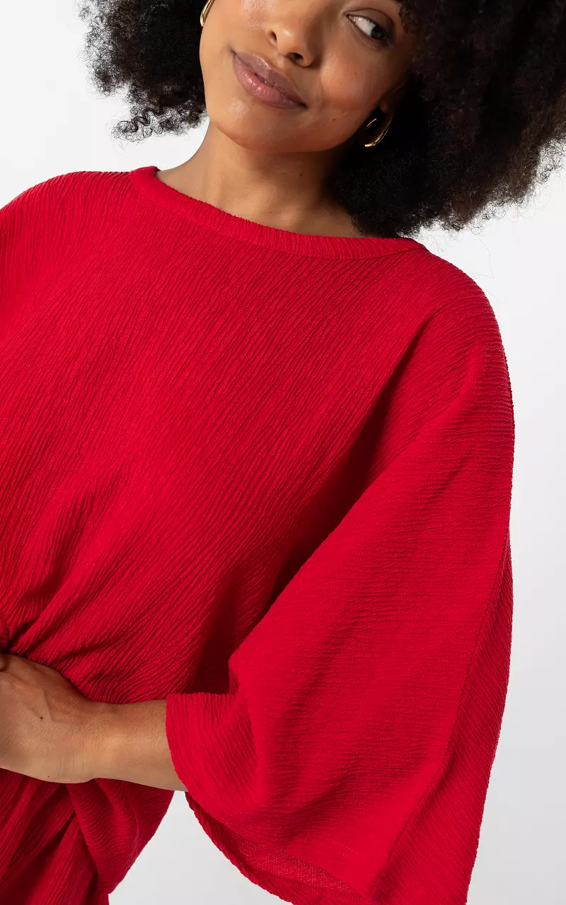 Stretch shirt Rood