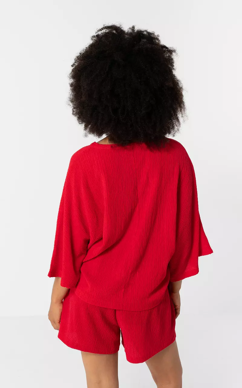 Stretch shirt Rood