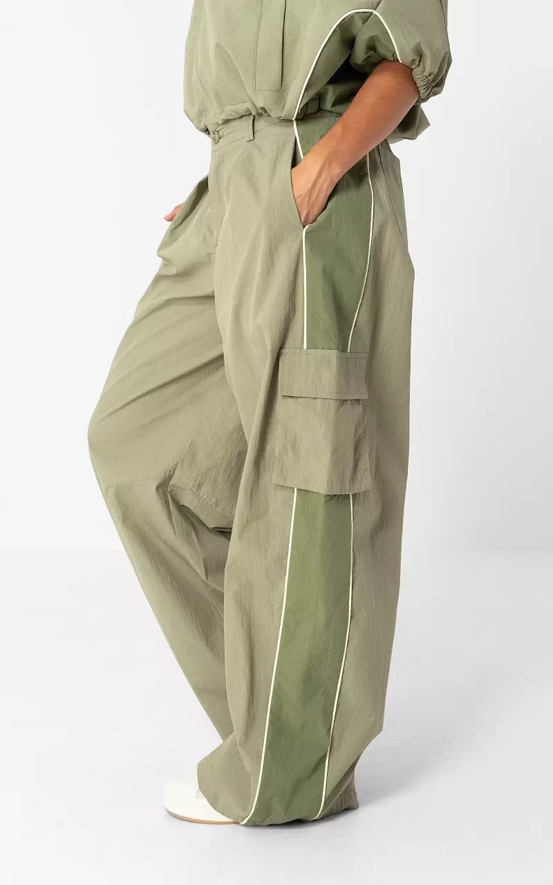Sporty broek Kaki Groen