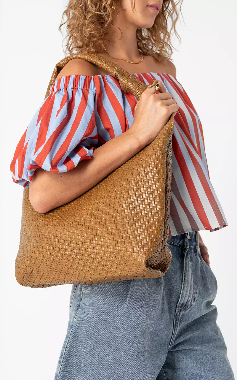 Schouder tas Camel