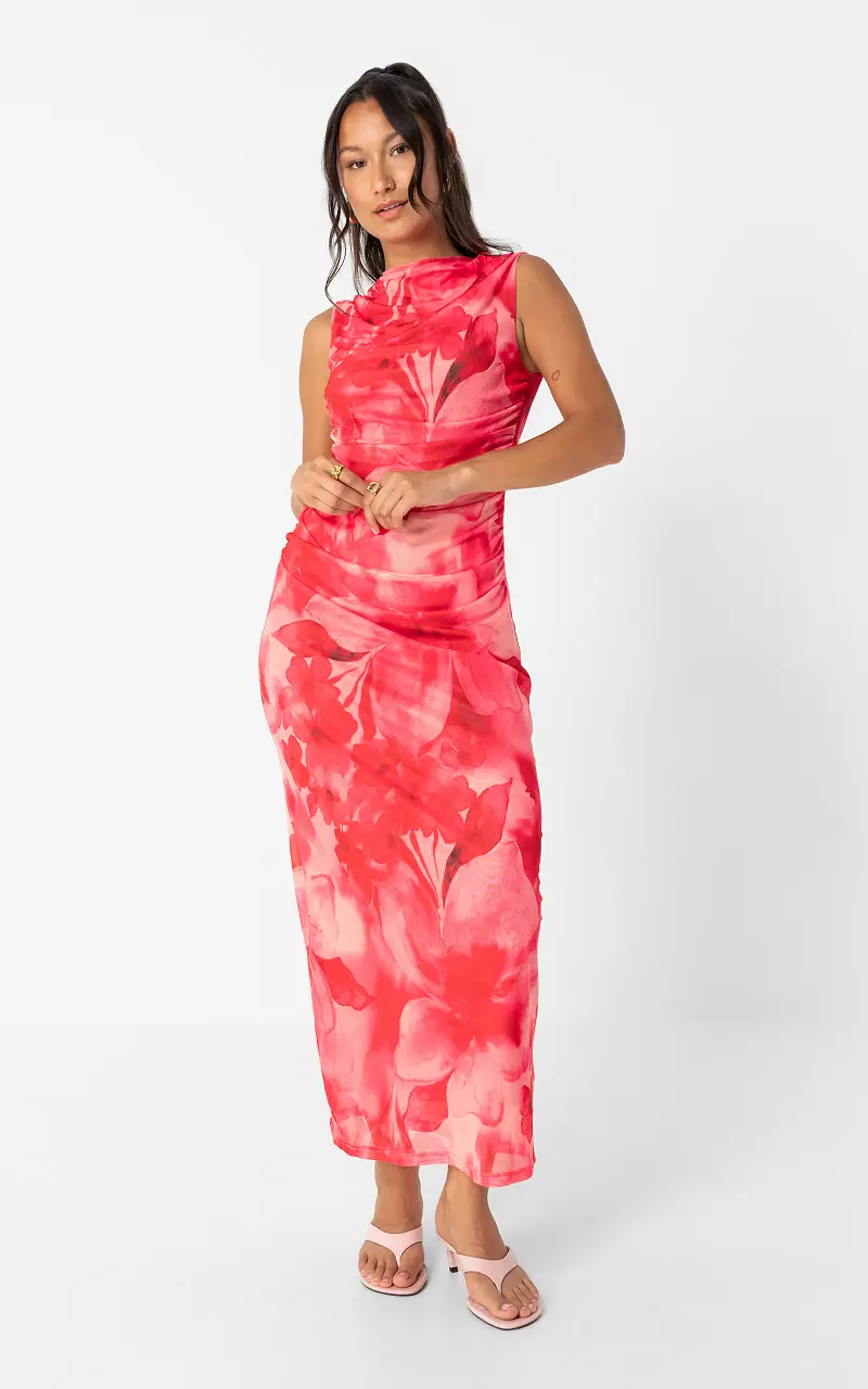 Sleeveless dress Red Pink