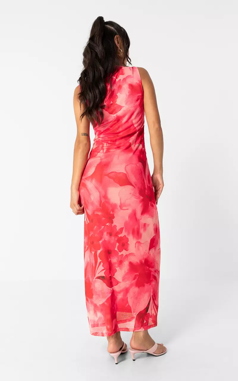 Sleeveless dress Red Pink