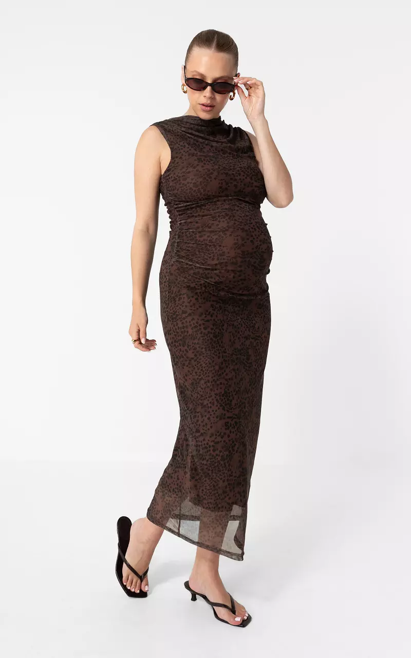 Ärmelloses Kleid Leopard