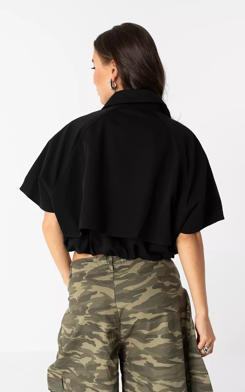 Jacke mit Nieten Schwarz