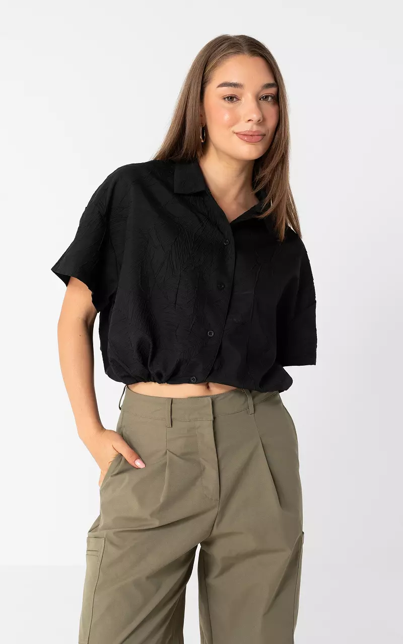 Blouse with structure Black