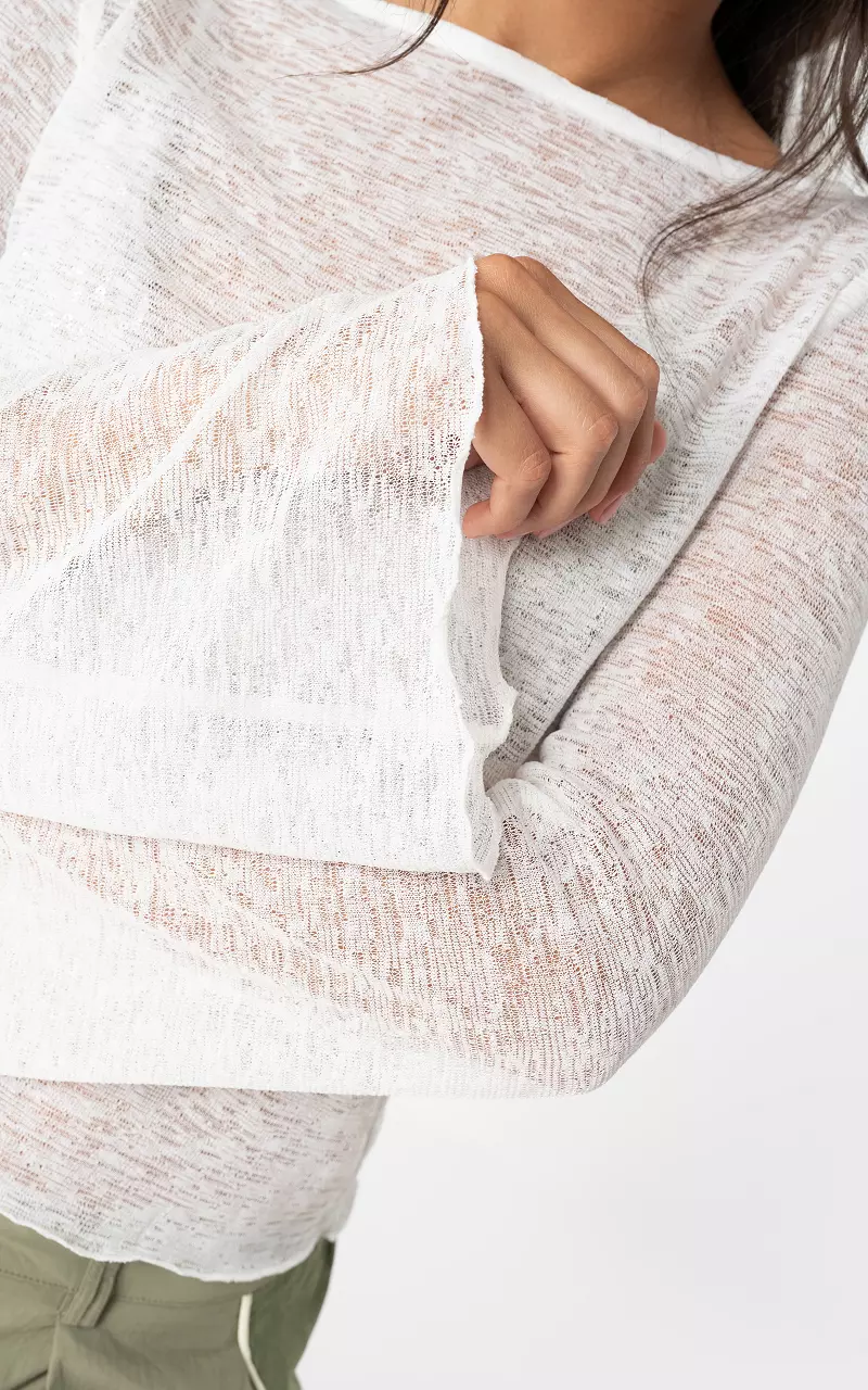Transparentes Top Weiß