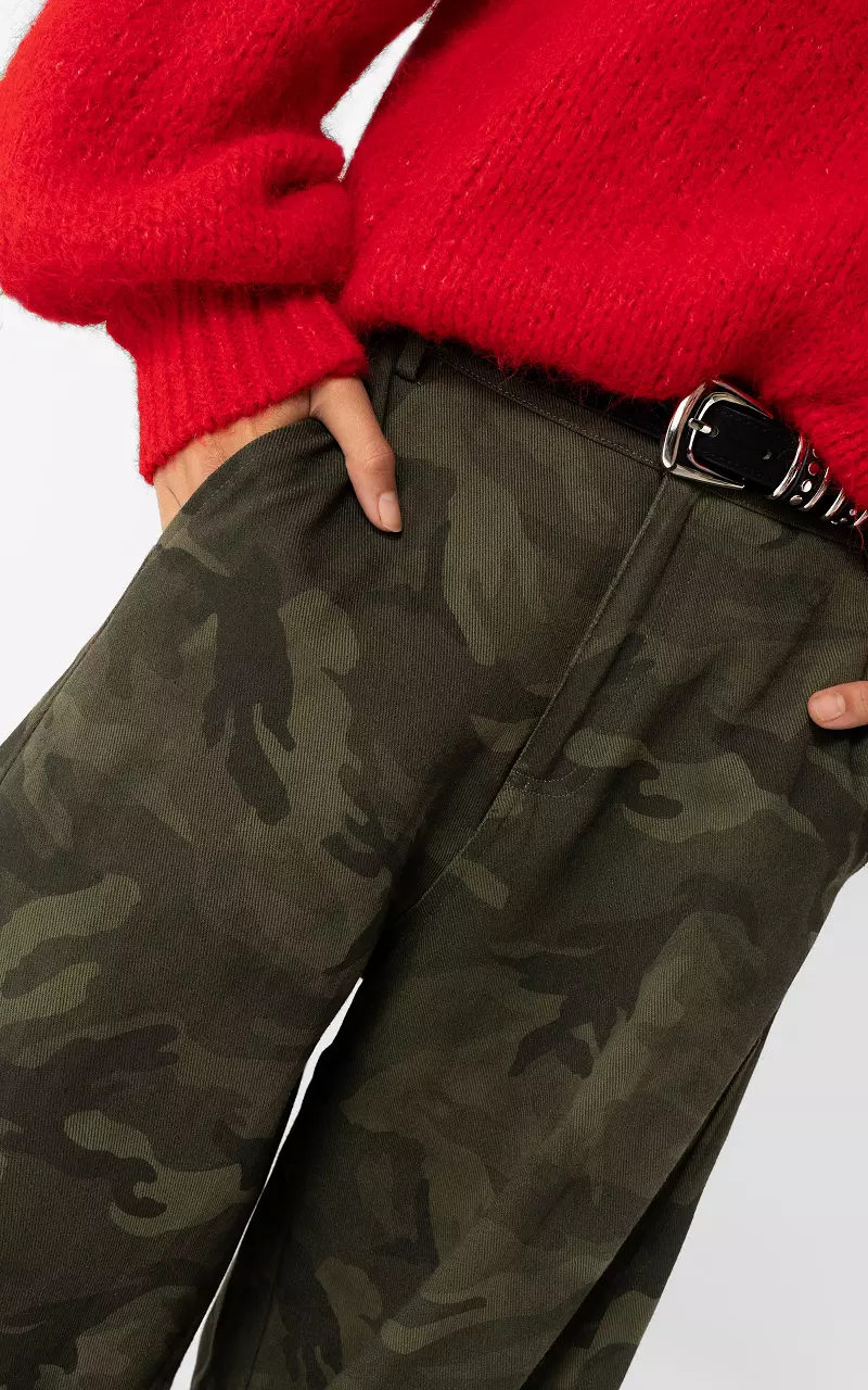 Hose mit Armyprint Camouflage