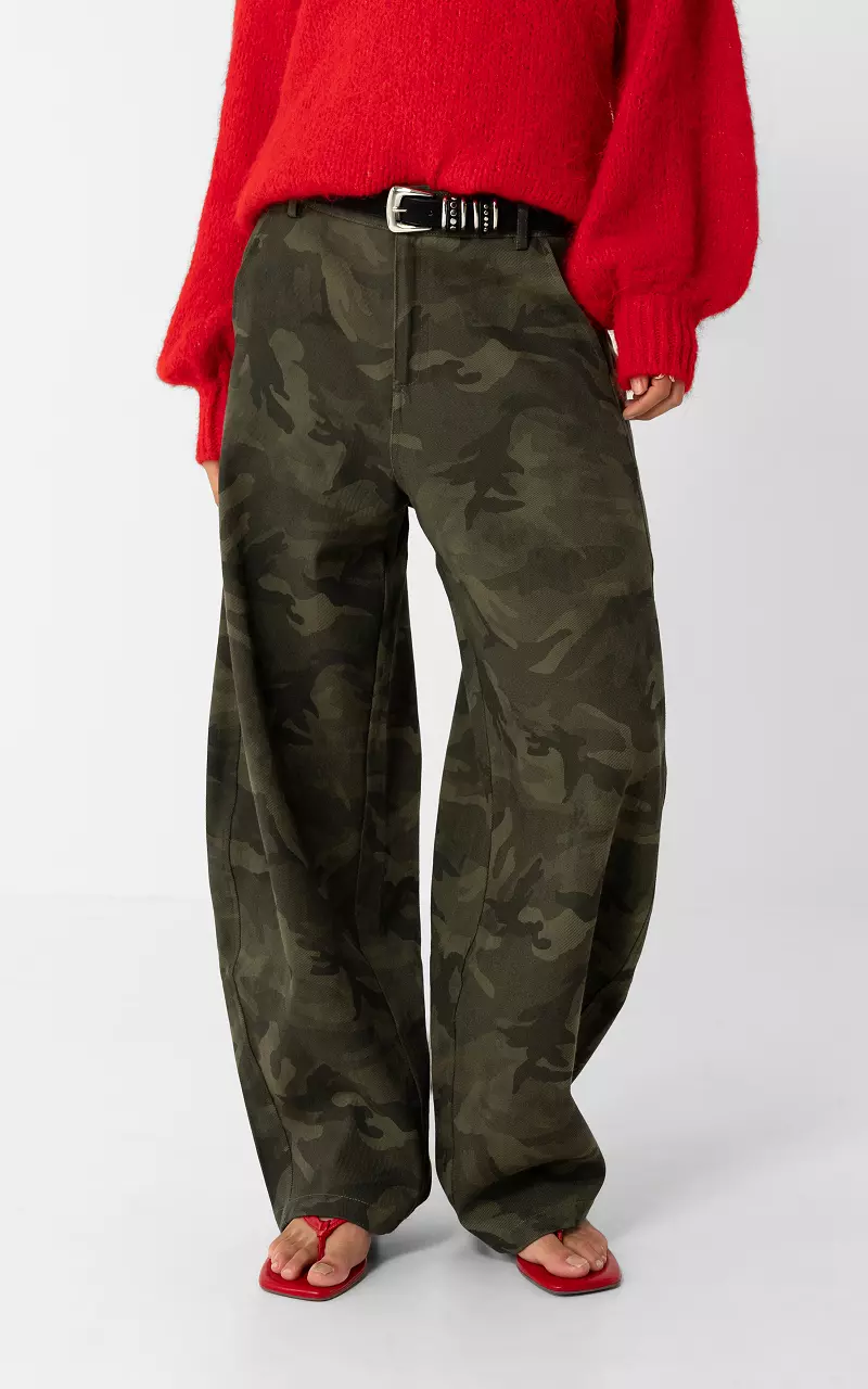 Hose mit Armyprint Camouflage
