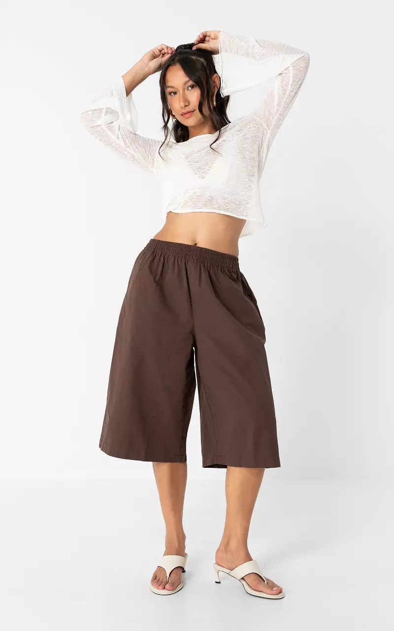 Bermudashorts Dunkelbraun