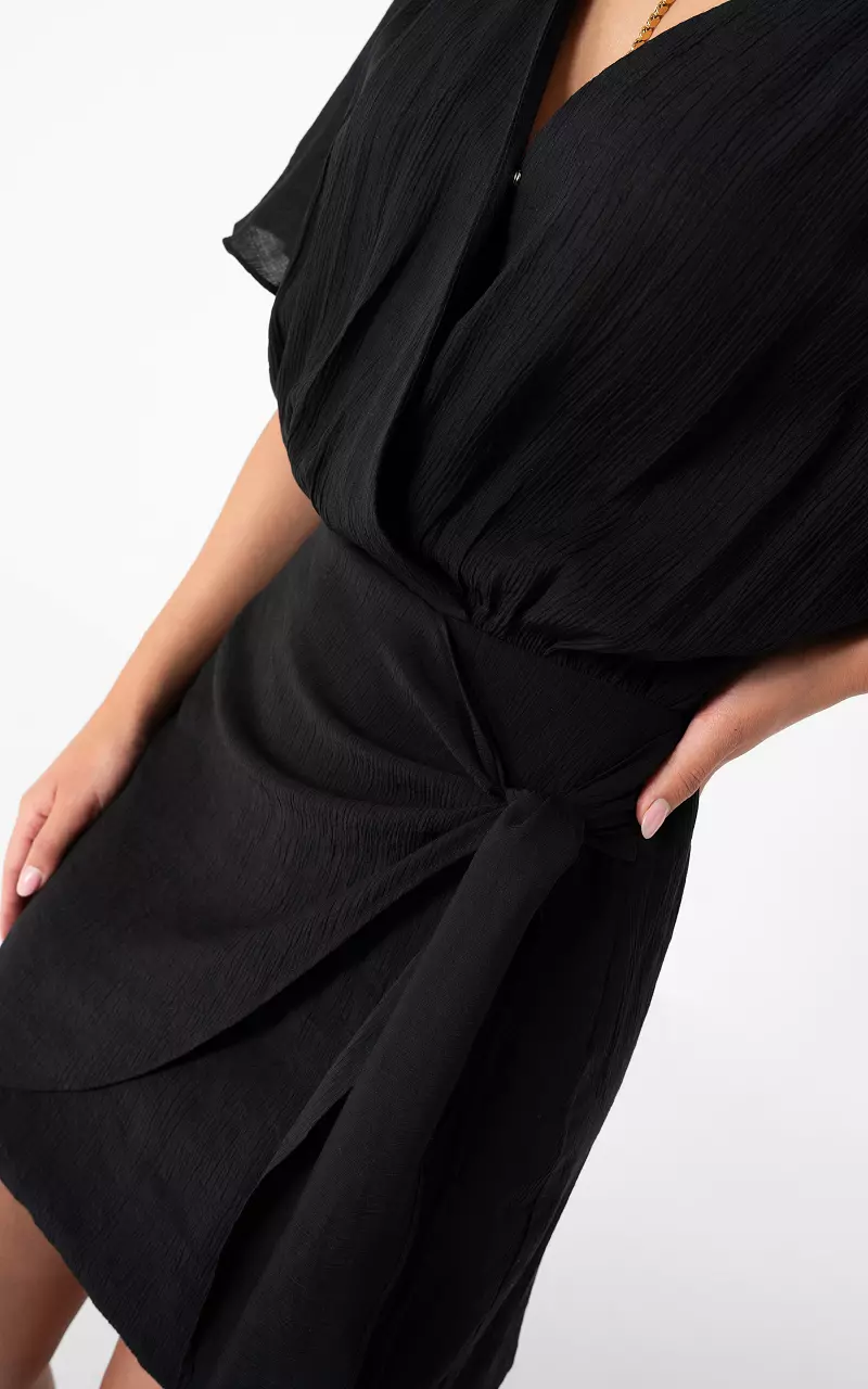 Wickelkleid Schwarz