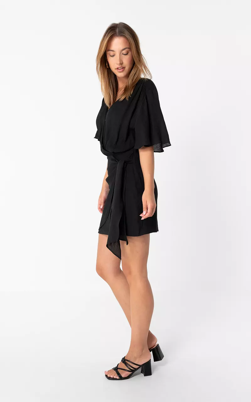 Wickelkleid Schwarz