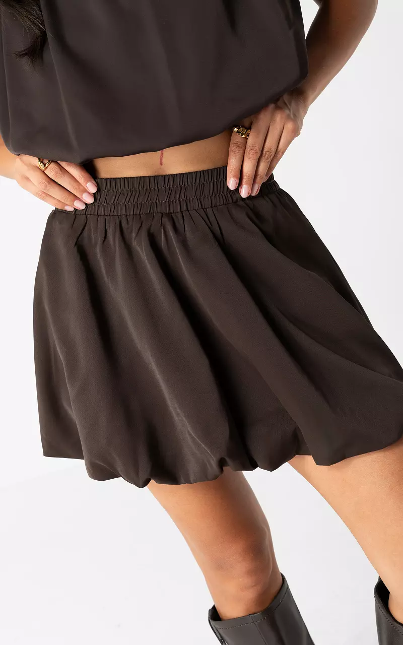 Balloon Skort Dunkelbraun