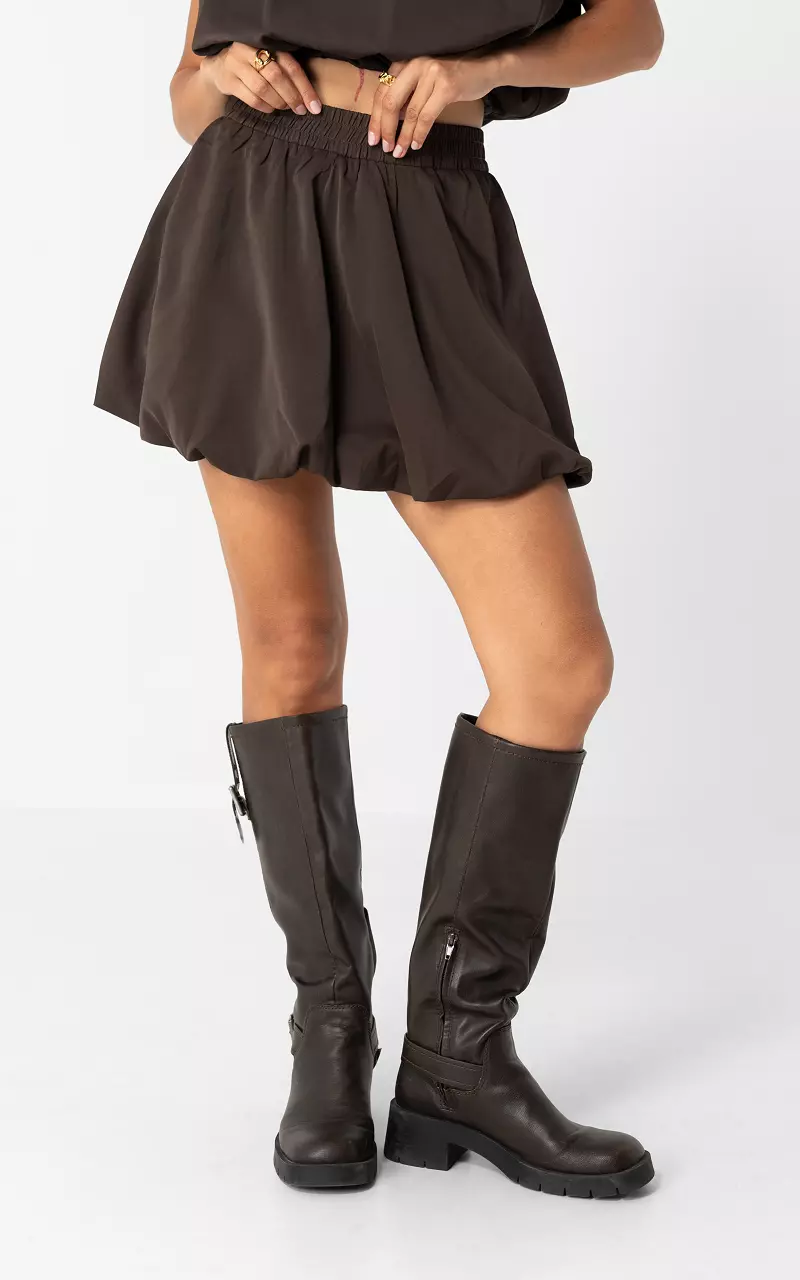 Balloon Skort Dunkelbraun
