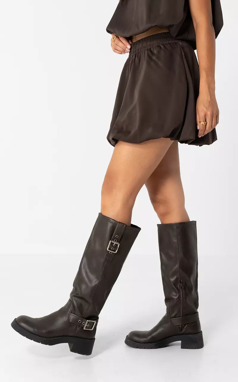 Balloon Skort Dunkelbraun