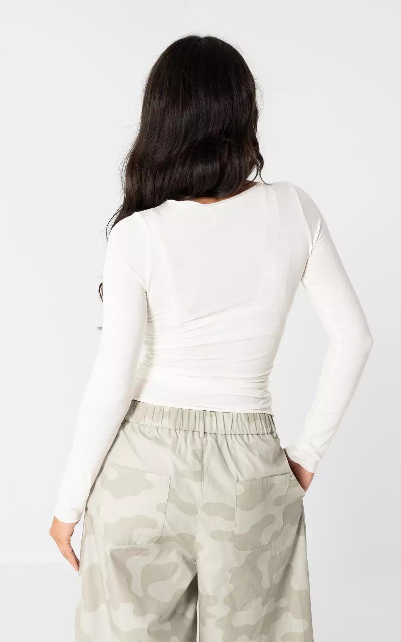 Transparentes Top Weiß