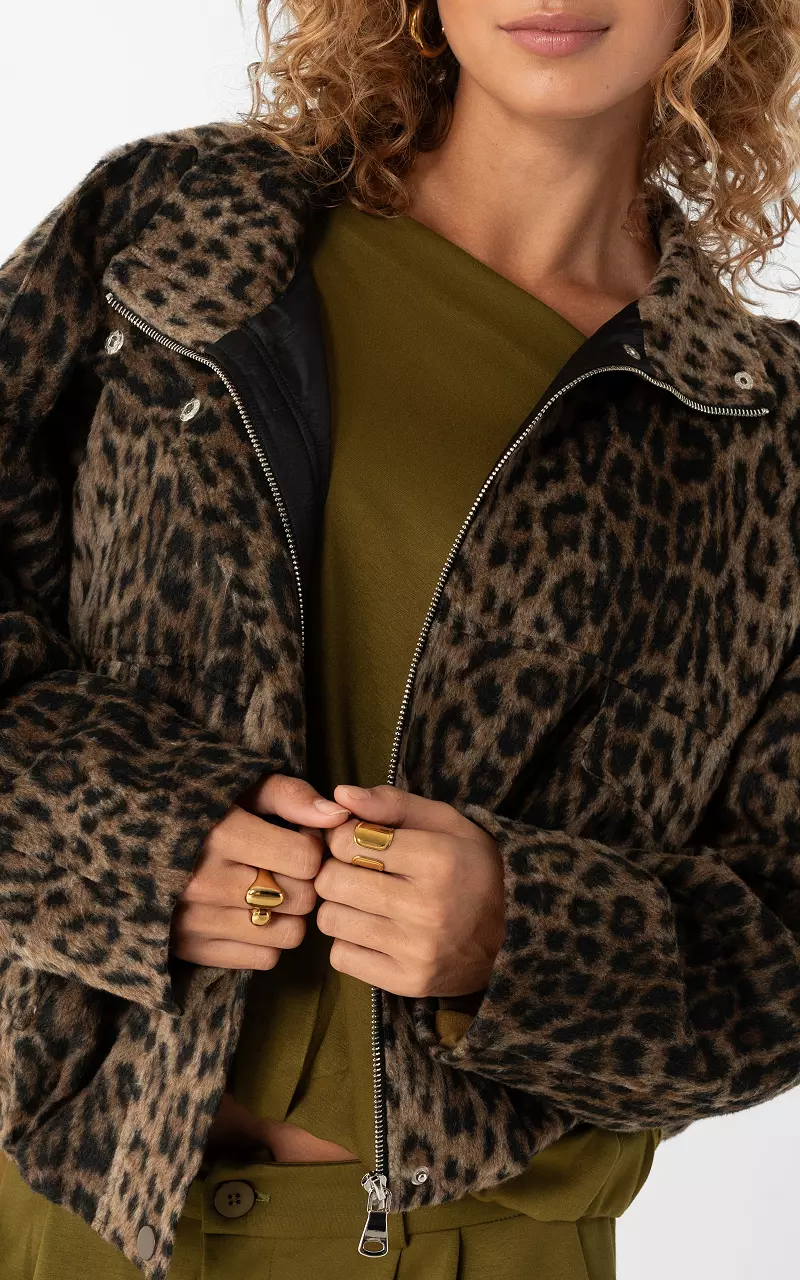 Jacke mit Leopardenmuster Leopard
