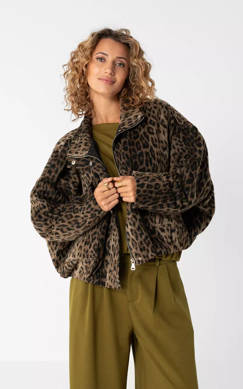 Jacke mit Leopardenmuster Leopard