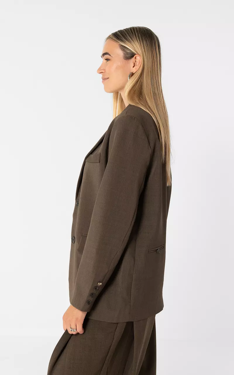 Oversized Blazer Dunkelbraun