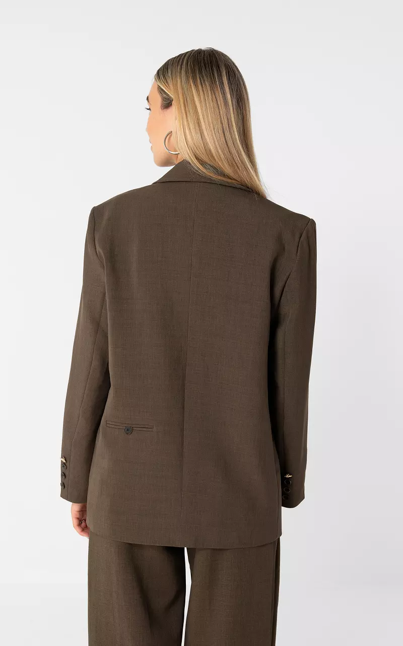 Oversized Blazer Dunkelbraun