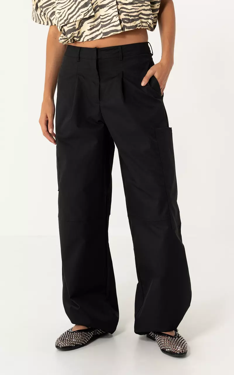 Cargo with drawstring Black