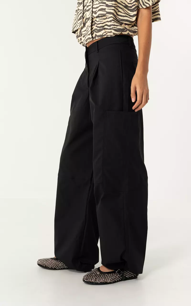 Cargo with drawstring Black