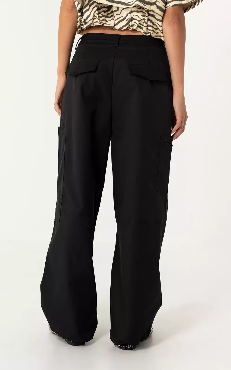 Cargo with drawstring Black