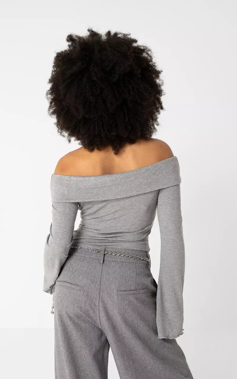 Off-shoulder sweater Dark Grey