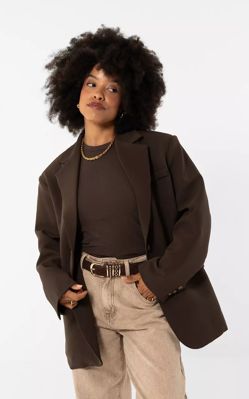 Oversized blazer Dark Brown