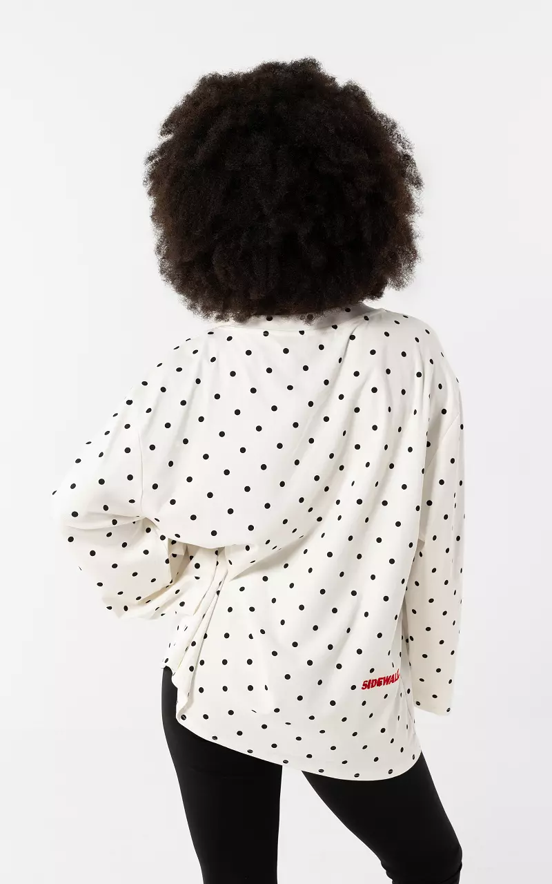 Sideway Long Sleeve White Black