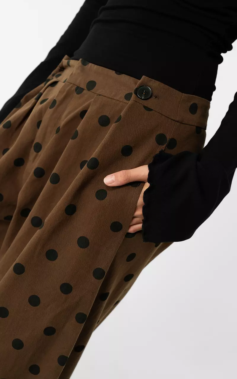 Barrel broek Bruin Zwart