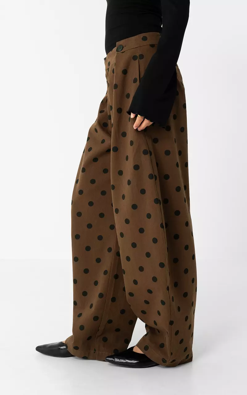 Barrel broek Bruin Zwart