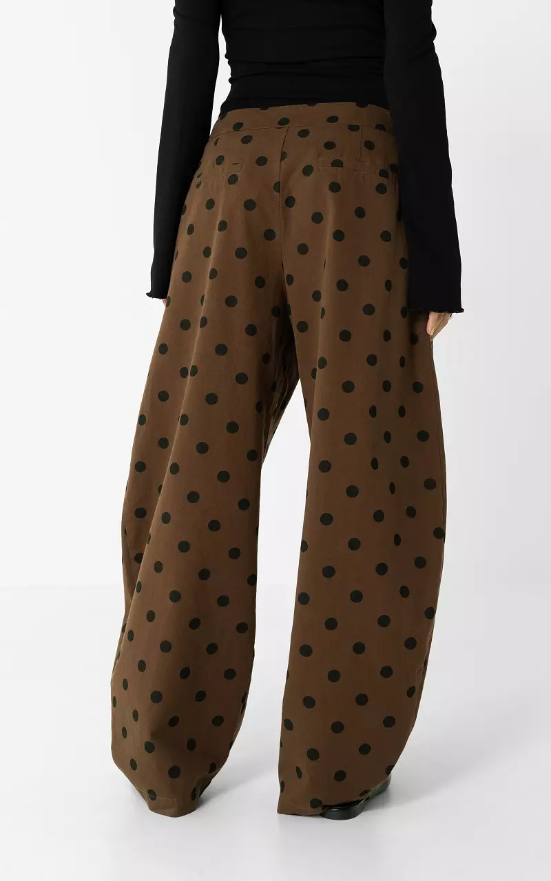 Barrel broek Bruin Zwart