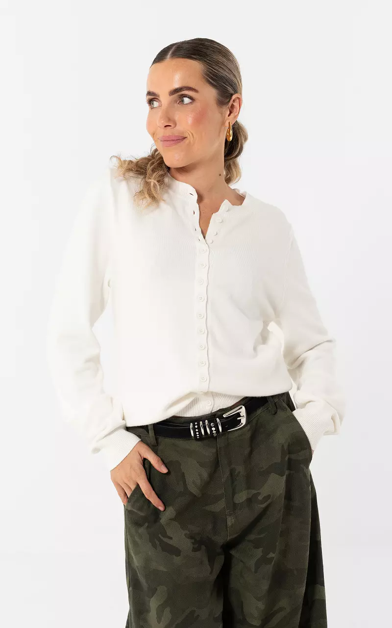 Cardigan with buttons White