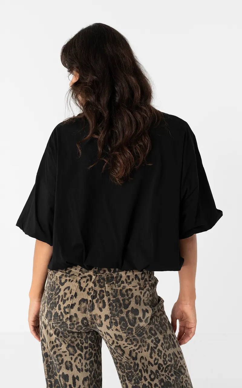 Balloon fit shirt Black