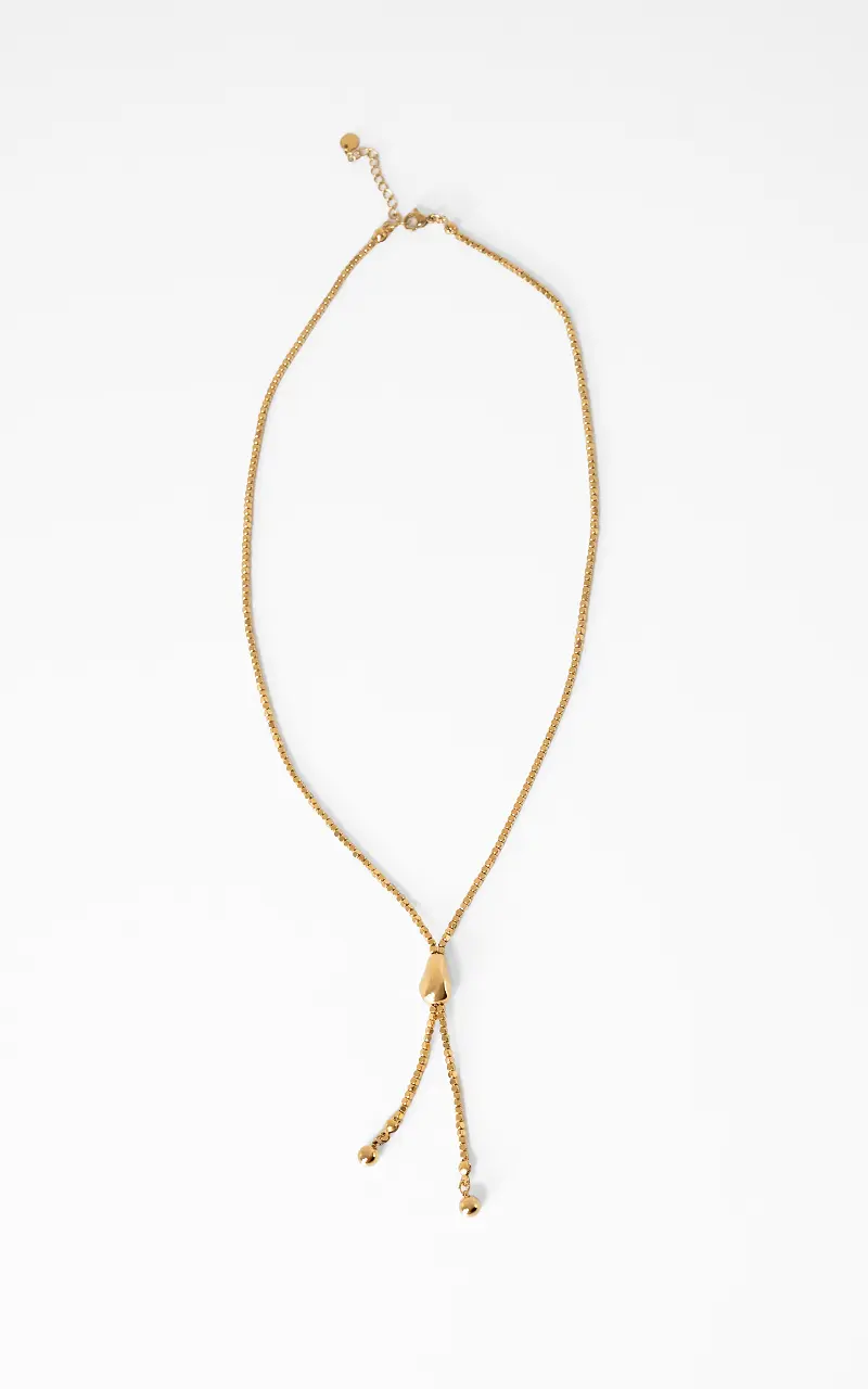 Necklace knot bead Gold