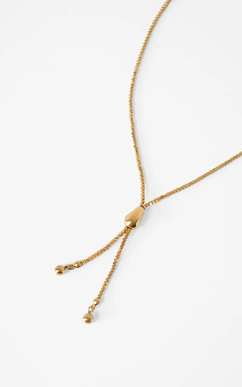 Necklace knot bead Gold