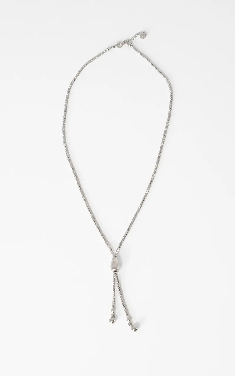 Necklace knot bead Silver
