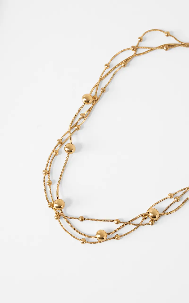 Ball chain necklace Gold